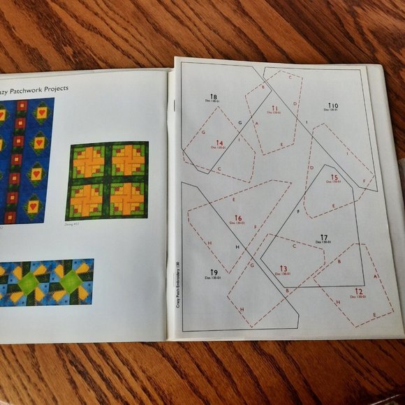 Husqvarna Viking Embroidery Crazy Patch Book And Disk For Designer 1 And PC #130 - Picture 5 of 5